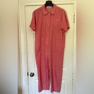 REDSKY Large Pink and White Baggy Boilersuit